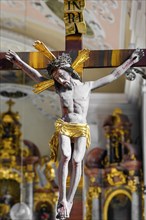 Christ figure on the cross
