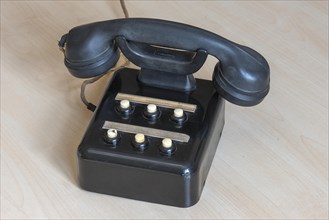 Historical office telephone of a valve factory of the 1930s