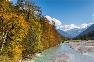 Karwendel Mountains with autumn colours