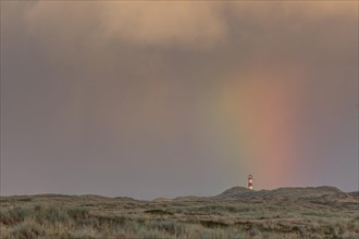 Rainbow over the lighthouse List East