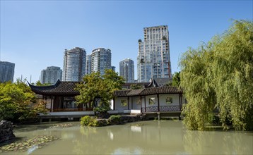 Garden with pond