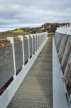 Metal lattice bridge over continental divide