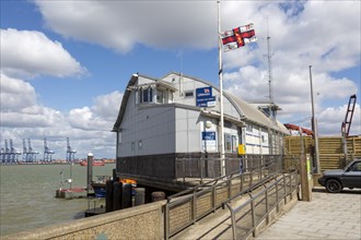 Modern architecture of the RNLI Lifeboat station