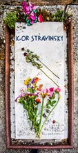 Tomb of the composer Igor Stravinsky