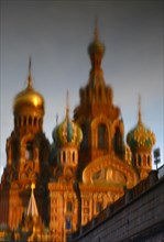 Reflection of the Church on Spilled Blood in the water of Griboedov Canal