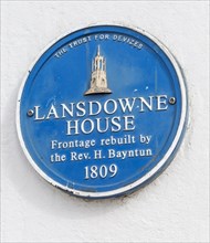 Late C18 Lansdowne House historic listed building