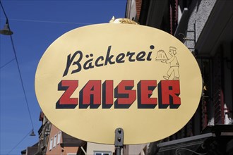 Sign bakery Zaiser