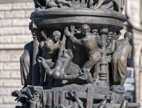 2000 Years of Christianity is the title of the bronze monumental column by the artist Juergen Weber on Braunschweig's Ruhfaeutchenplatz