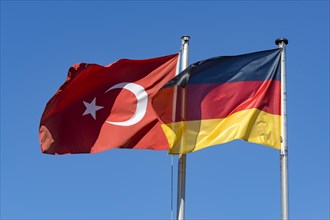 German and Turkish flag