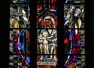 Freedom window by Hans Gottfried von Stockhausen in Ulm Cathedral