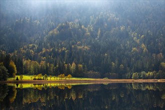 Autumn atmosphere at the Weitsee