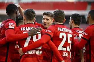 Goal celebration Eintracht Frankfurt SGE