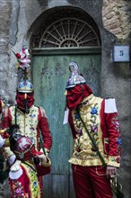 The unique attire of the Judei during the Good Friday procession