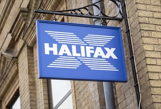 Sign on wall for Halifax bank branch