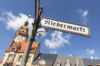 Street sign Niedermarkt