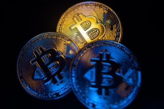 Golden coins called Bitcoins