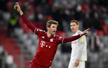 Goal celebration Thomas Mueller FC Bayern Munich FCB