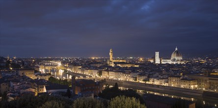 View of Florence from Piazzale Michelangelo at dusk