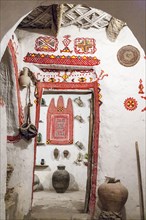A berber house within the ancient walls of the mud city in the Oasis of Ghadames
