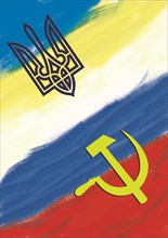 Illustration of two flags