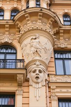 Art Nouveau house facade