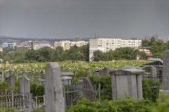 View of the city from the cemetery in ChiÈ™inau