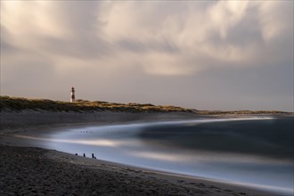 North Sea coast with List-ost lighthouse