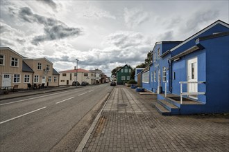 Different coloured houses