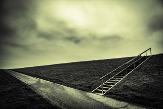 Stairs on dune