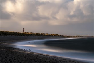 North Sea coast with List-ost lighthouse