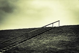 Stairs on dune