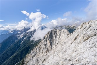 View from the west summit of Hohe Munde