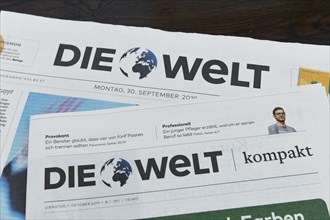 Daily newspapers Die Welt and Die Welt Kompakt