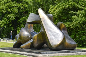 Henry Moore Large Vertebrae Bronze Sculpture Park