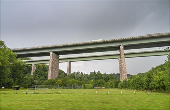 Motorway A7 Werratal bridges Hedemuenden