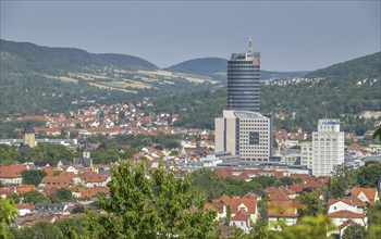 City panorama with Jentower