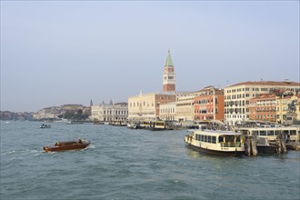 Grand Canal with Campanile and Palazzo Ducale in the morning