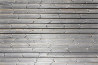 Wooden panels on house facade