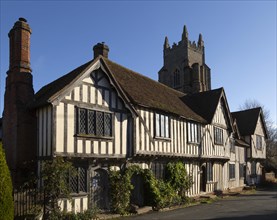 Historic timber framed Tudor buildings