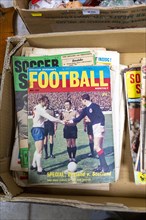 Charles Buchan's Football Monthly soccer magazine publication on display at auction