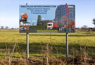 Campaign poster opposing Scottish Power and National Grid onshore electricity substation plans