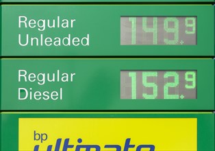 BP forecourt petrol and diesel fuel prices