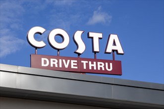 Costa Drive Thru coffee take-away and restaurant cafe