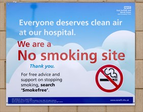 No Smoking Site notice sign