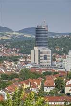 City panorama with Jentower