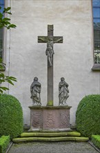 Crucifix in the cemetery garden
