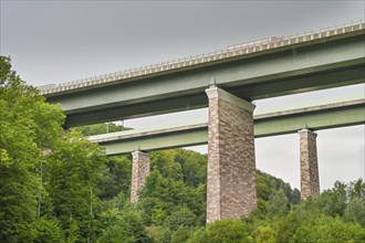 Motorway A7 Werratal bridges Hedemünden