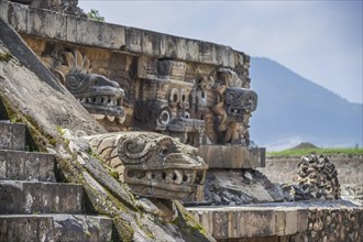 Head Sculptures Temple of Quetzalcoatl