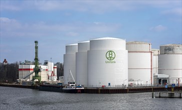 Tank farm for mineral oil at Westhafen in Berlin