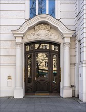 Entrance to a historic old building on Kurfürstendamm